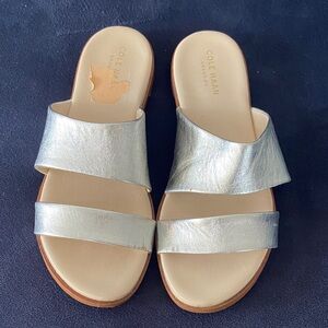 Cole Haan Women's Metallic Slide Sandals